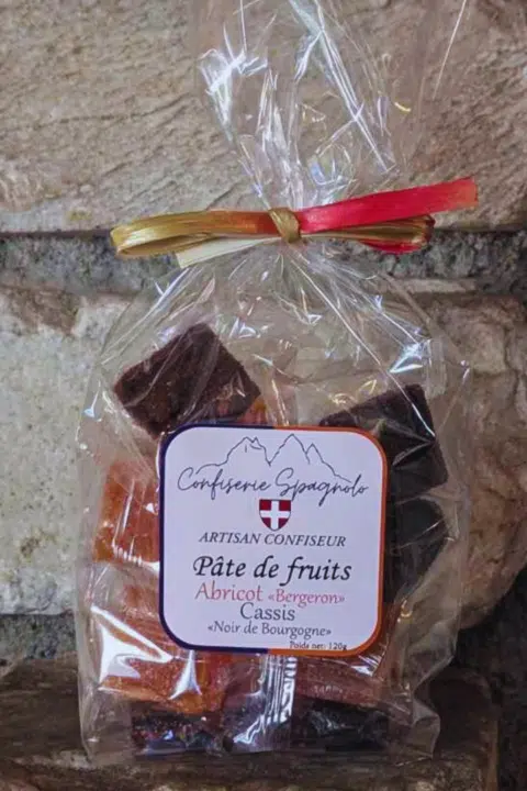 Pâte de Fruits Abricot "Bergeron" et  Cassis "Noir de Bourgogne"