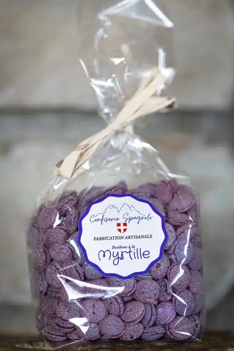 Bonbons durs à la myrtille