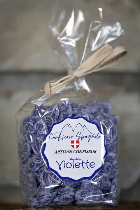 Bonbons durs à la violette